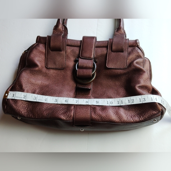 Salvatore Ferragamo Top Handle Bag DH-21 A501 Leather Hand Bag - Picture 8 of 13